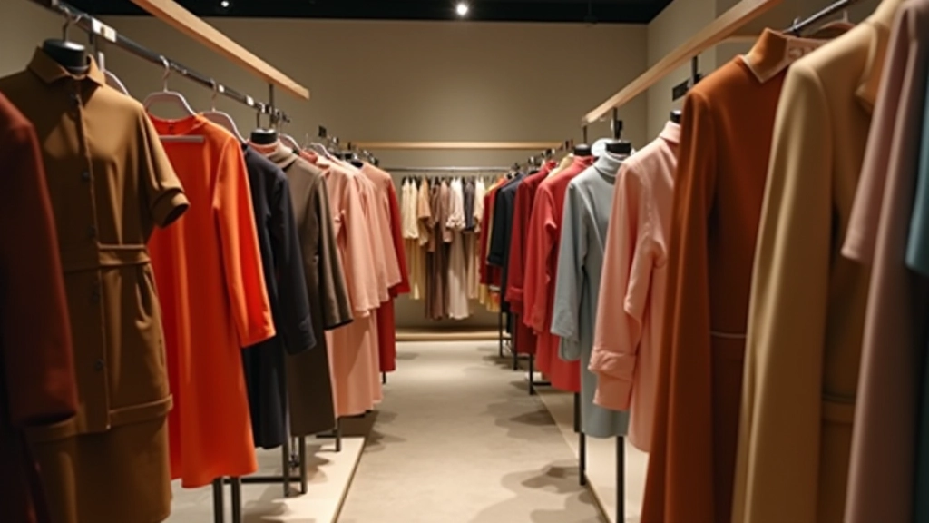 Contemporary Turkish retail store displaying current seasonal fashion collection